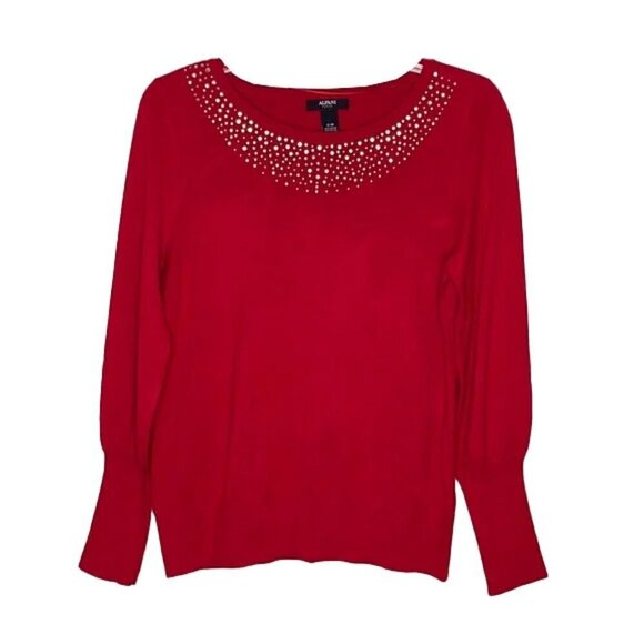 ❤️ 🆕 ALFANI Petite Long Sleeve Shirt Size PM - Picture 1 of 4